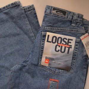 NEW Quiksilver Loose Cut Barrel Fit Jeans 28